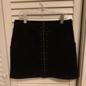 American Eagle 00 Black Suede Mini Skirt!